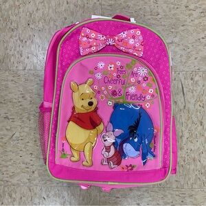 Small Winnie the Pooh Reinforced Backpack 12”H x 10”W x 5”D